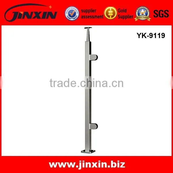 Polish Stainless Steel Glass Balcony Railing/Balcony Railing Design Glass