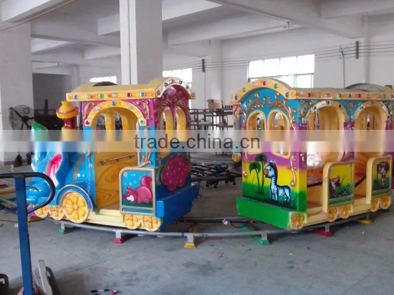 HIGH QUALITY FIBER REINFORCE PLASTIC AMUSEMENT PARK TOURIST ELECTRIC TRAIN