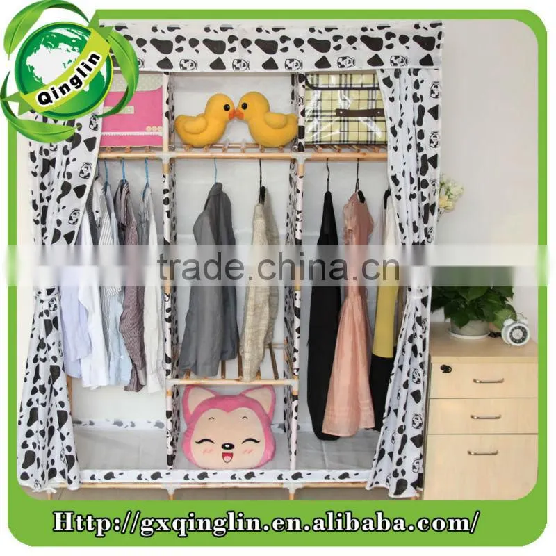 modern style high qulity Oxford fabric solid wardrobes for home furniture
