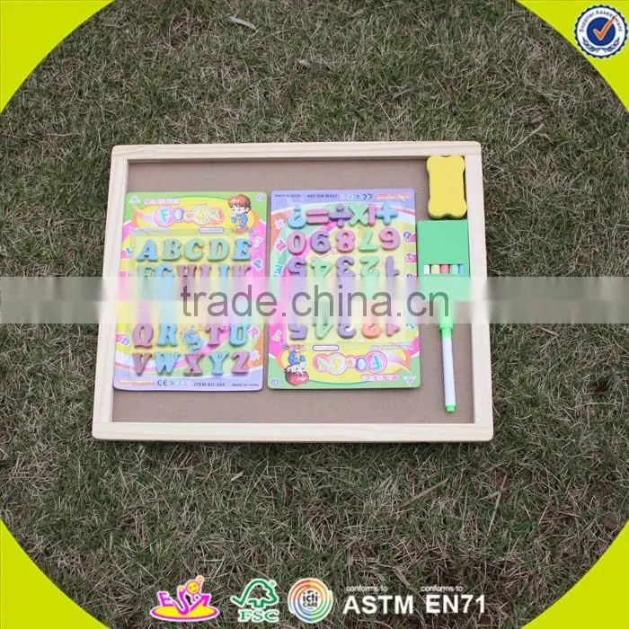 2017 wholesale baby wooden sketchpad toys mini kids wooden sketchpad toys, educational children wooden sketchpad toys W12B095