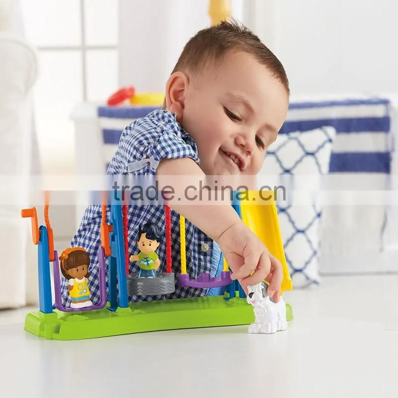 Wholesale Cheap Plastic Kids Toy Promotional Gift Sweet Baby Swing&Slides Toy