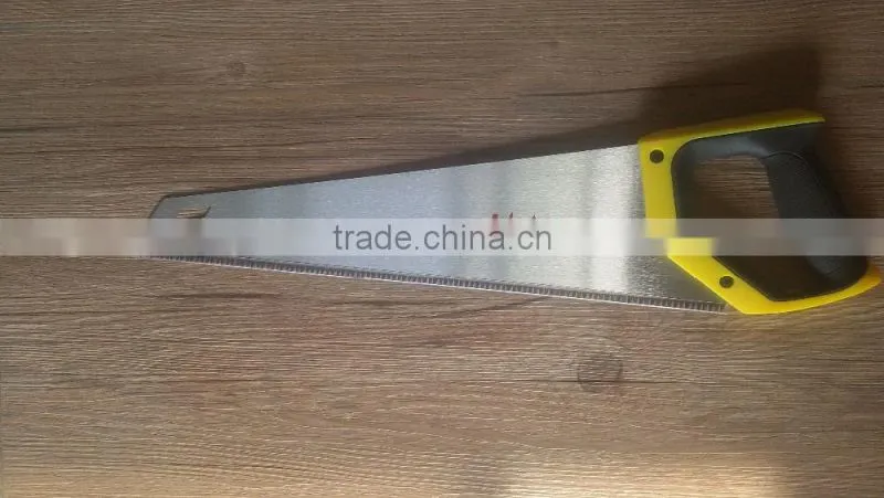 2side machine grind teeth hand saw with plastic handle