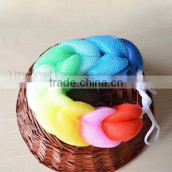Wholesale Long Shape Natural Mesh Bath Sponge