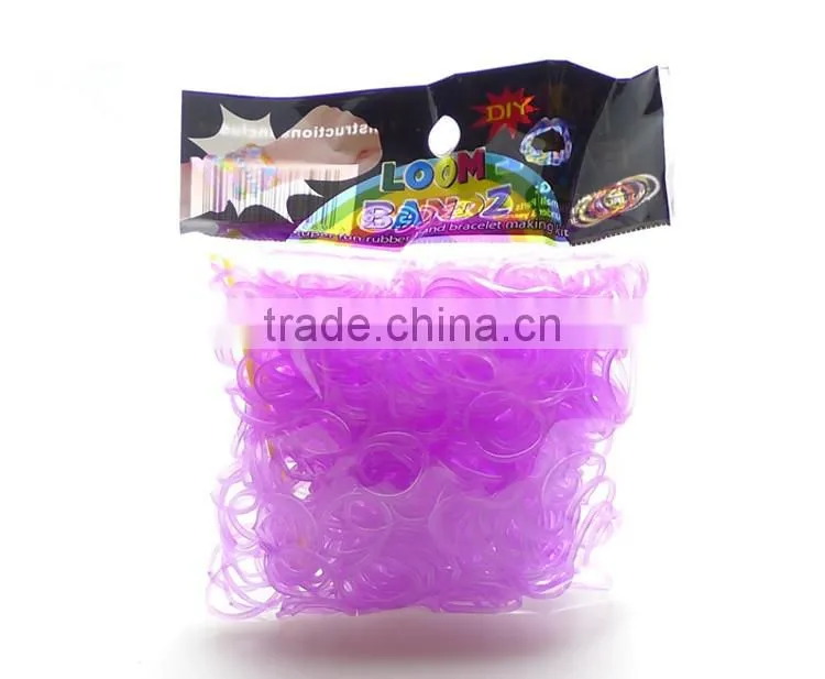 DIY LOOM BANDS BRACELET MAKING KIT INCLUDES 300 colorful RUBBER BANDS LOOM CLIPS