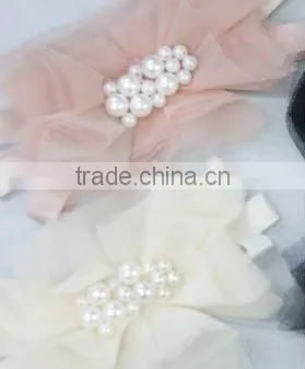 chiffon flower hair clip