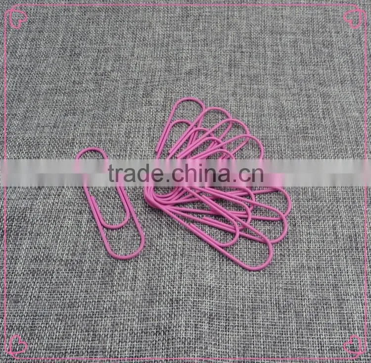100mm giant PET coated colorful metal paper clip stationery