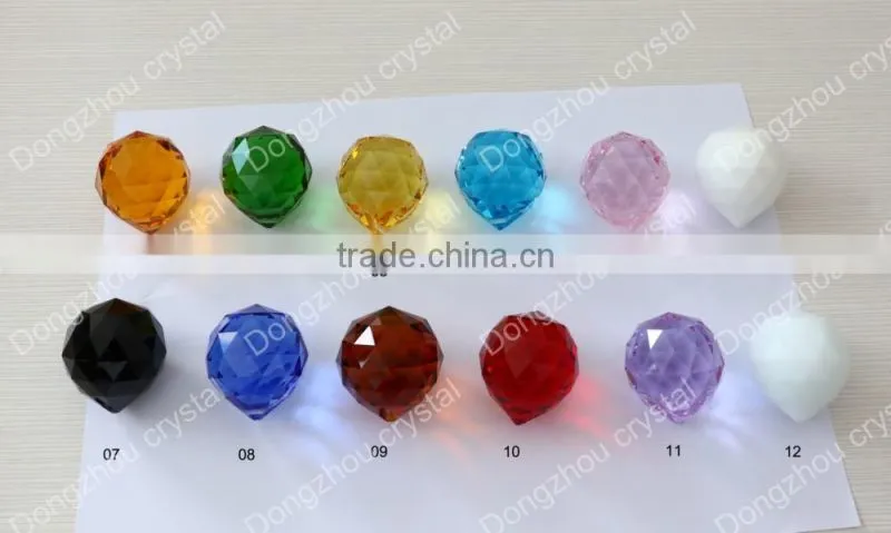 40mm mixed color crystal chandelier hanging ball for X-mas, fengshui, crystal