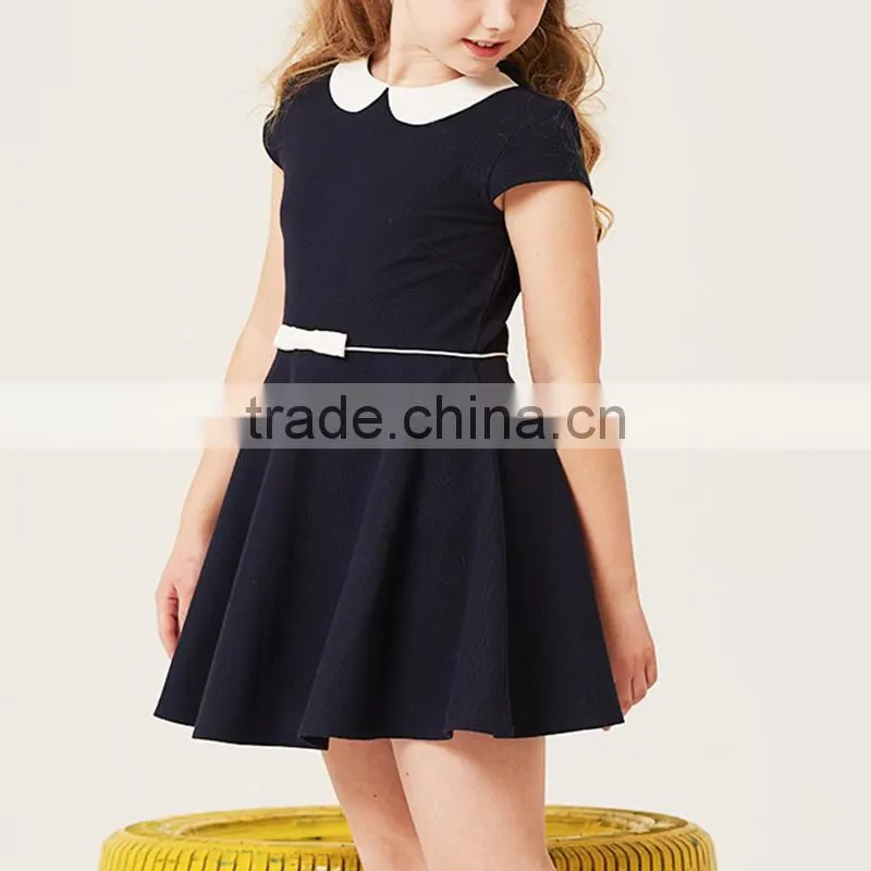 School children's princess skirt 2017 summer new girls' collar dress