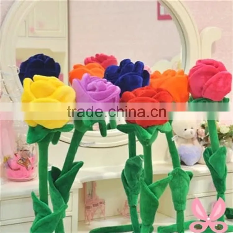 plush beautiful home decoration vases Wall decor Mural Flower simulation Valentine's Day gift and Wedding decoration