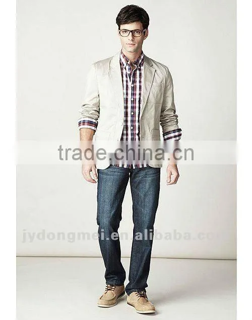 100%cotton mens classic suit Korean style