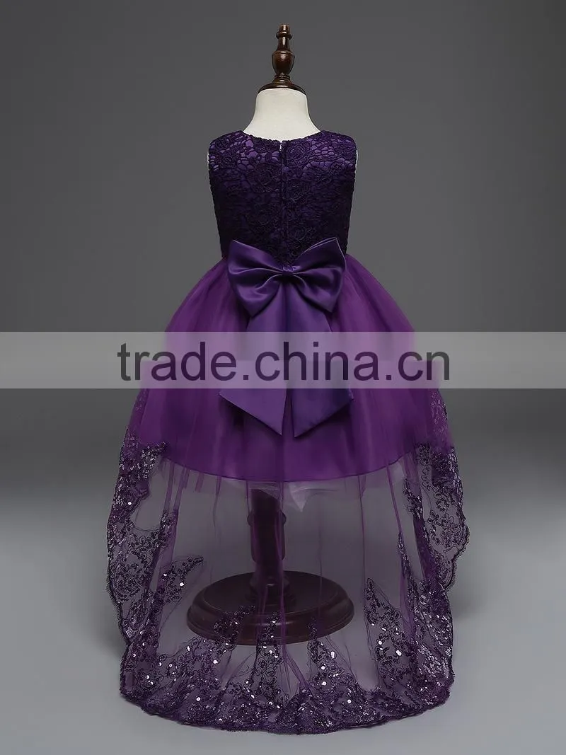 Customize frock design for baby girl 2017 Summer & Autumn kids baby girl dress colorful puffy flower dress children clothes