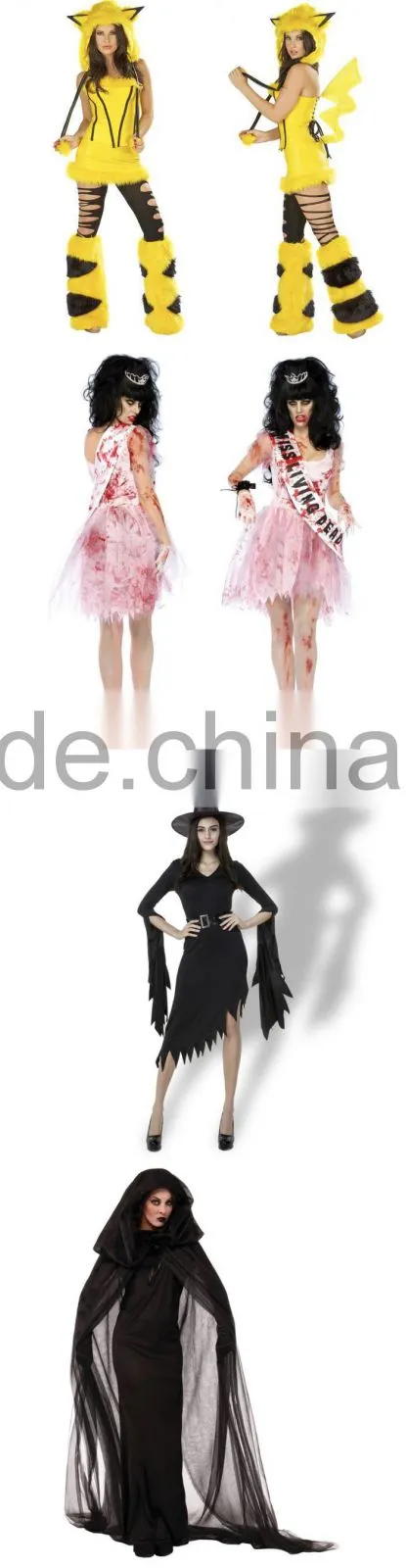 Fancy Halloween Witch Dress Party Cosplay Costumes Bulk China Wholesale