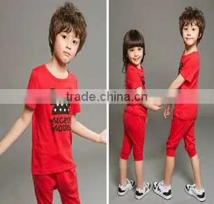 Wholesale clothes summer boy set child clothing 4