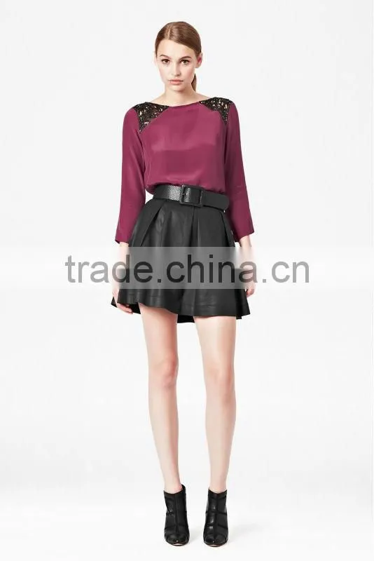 Ladies Crepe Tunic Top with Sequins
