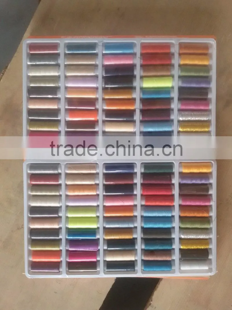 50 color small cone thread set