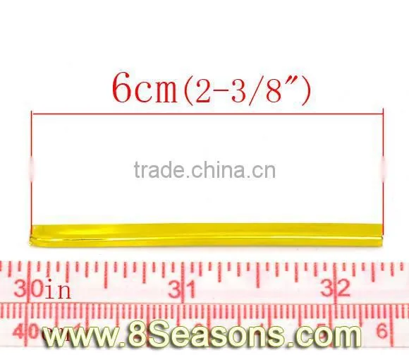 2 Packets(1500PCs) Metallic Gold Plated Twist Ties 6cm,8seasons