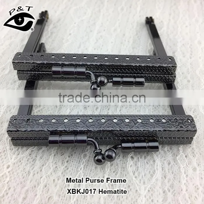 Fashionable metal clutch purse frame for evening handbags