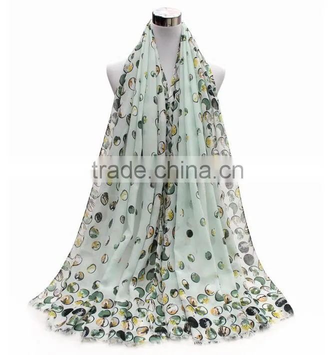 China Factory Heart Print scarf women hijab