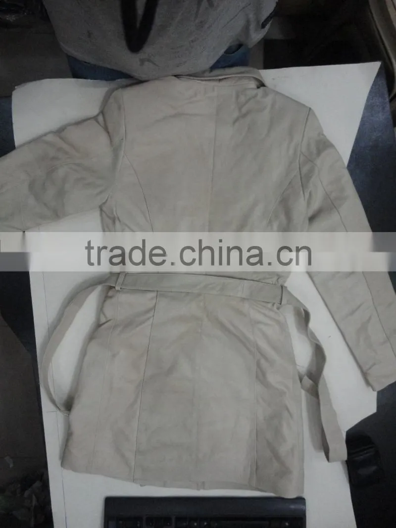 Long Women leather coat