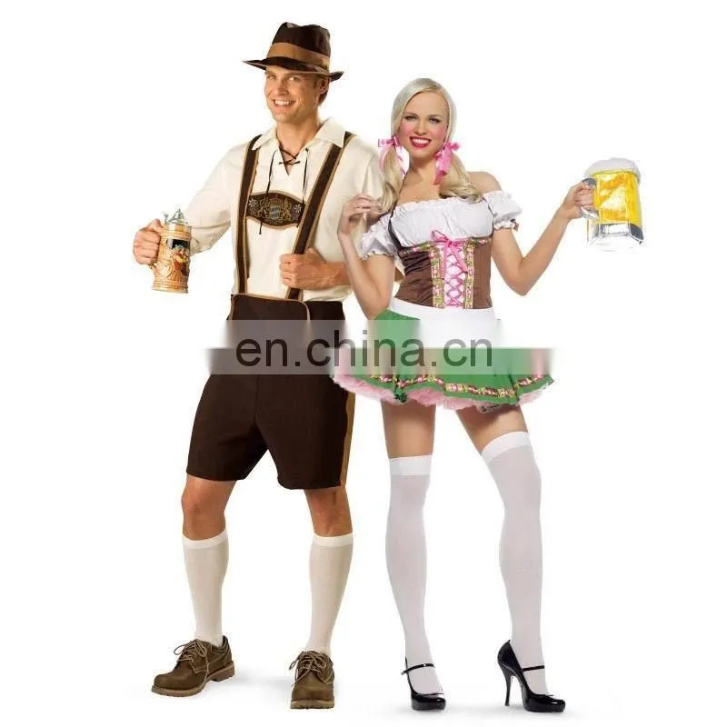 High quality German Oktoberfest Beer Men Costumes Sexy men costumes carnival costumes AGM2001