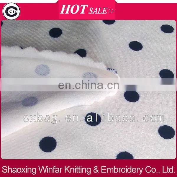 shaoxing winfar DTY printed knitting child clothes 100% polyester knit jersey fabric for garment