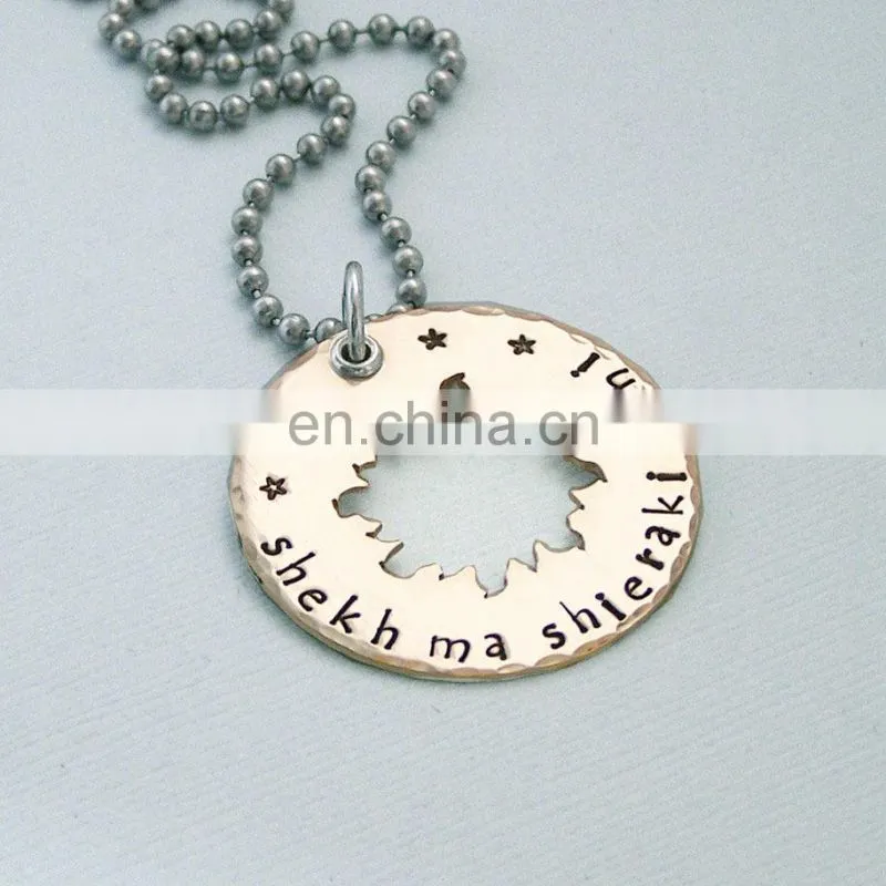Leather Concentric Rings Necklace Christmas Gift For Mom-Bohemian Stainless Steel necklace