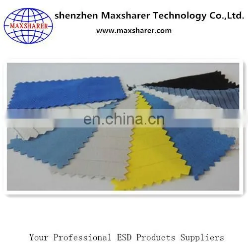 Maxsharer brand name factory conductive /ESD cloth fabric antistatic cloth