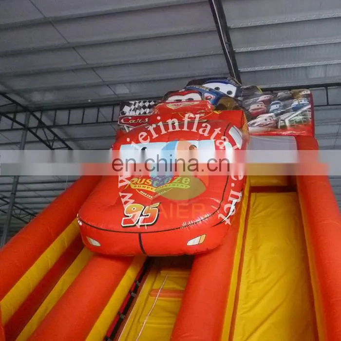 Large adult inflatable slide high quality car water slide inflatable outdoor games for kids