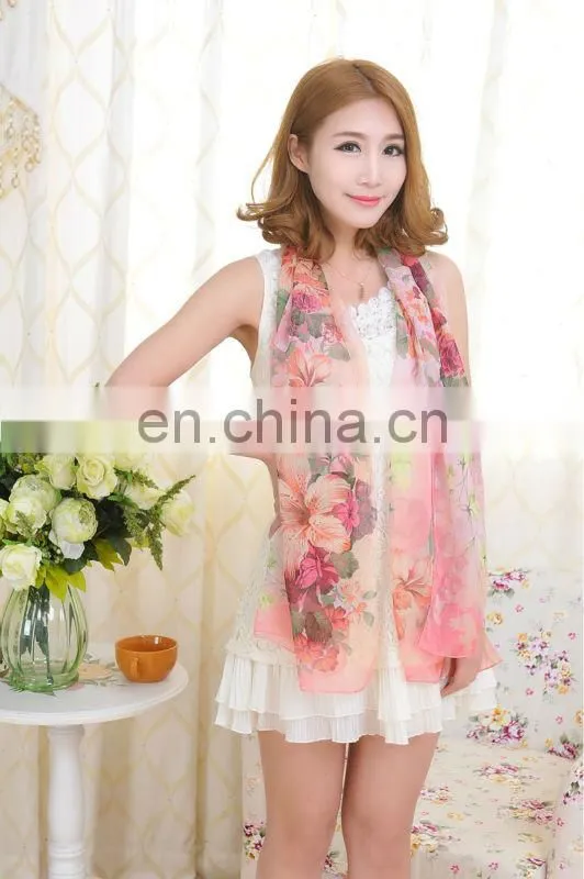 Popular Summer Scarf Fashion Style Chiffon Sillk Scarf