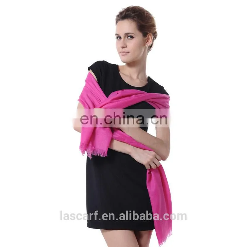 pink solid color cashmere wrap