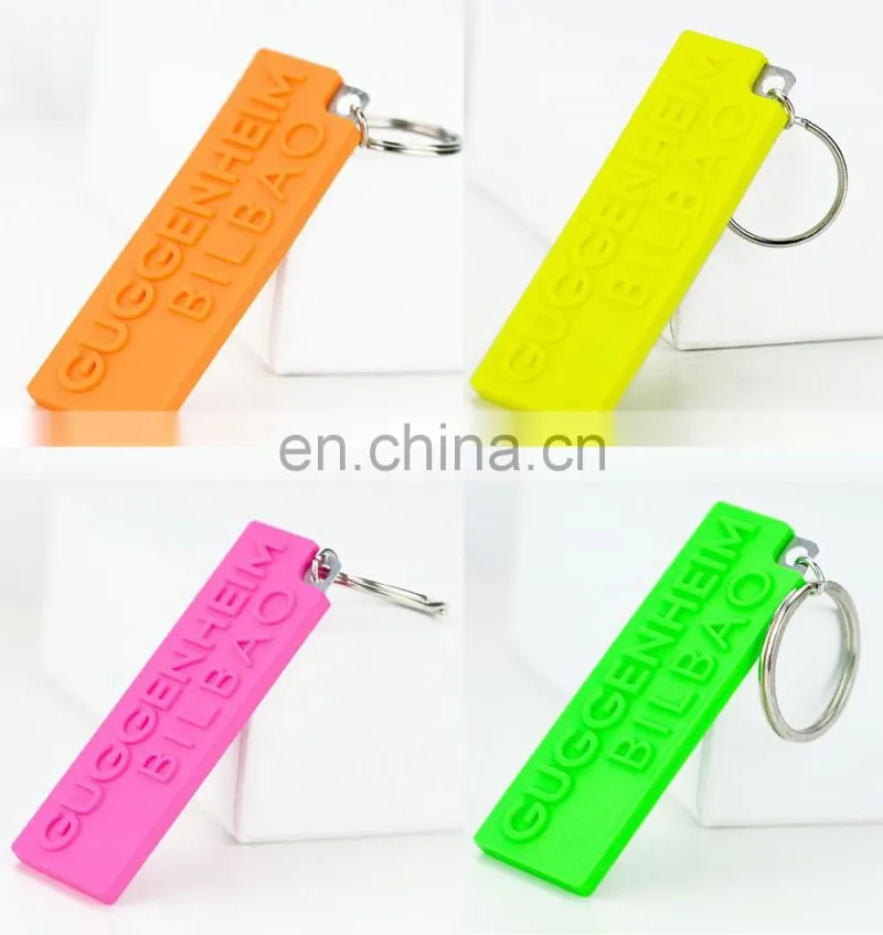 No Minimum Key Chain New Product Custom Double Sided Logo Pvc And Metal Keychain