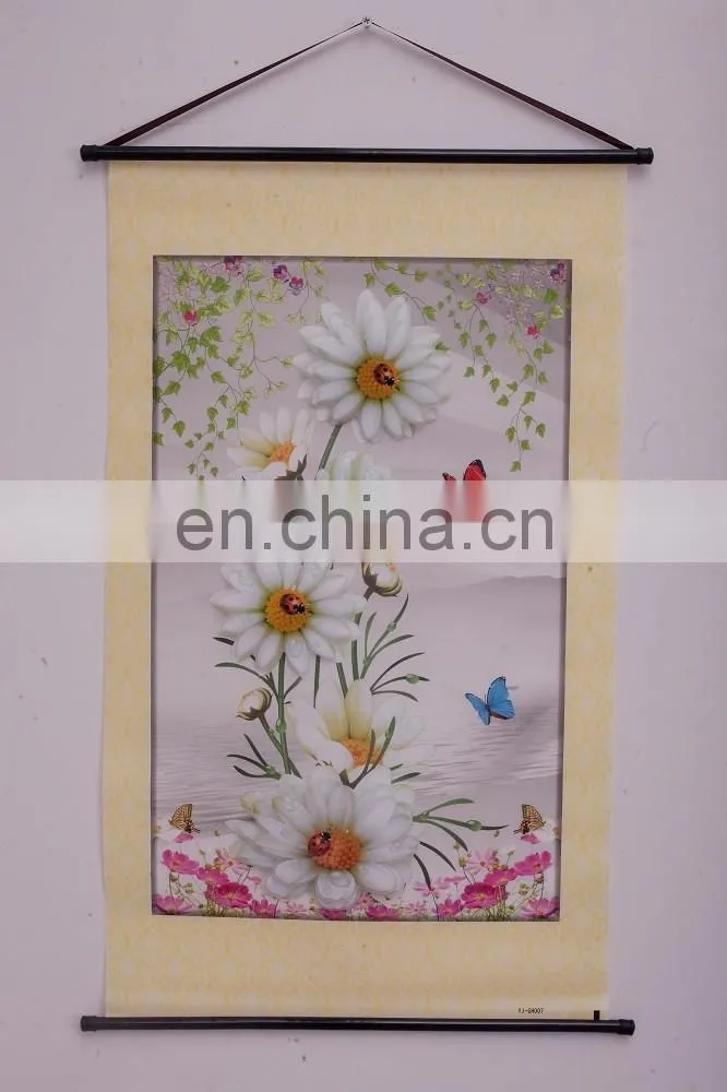 Cheap customized 3D christmas pvc hanging sticker