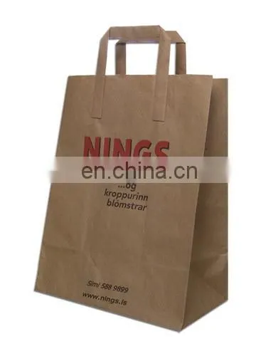 paper bag with different handle types