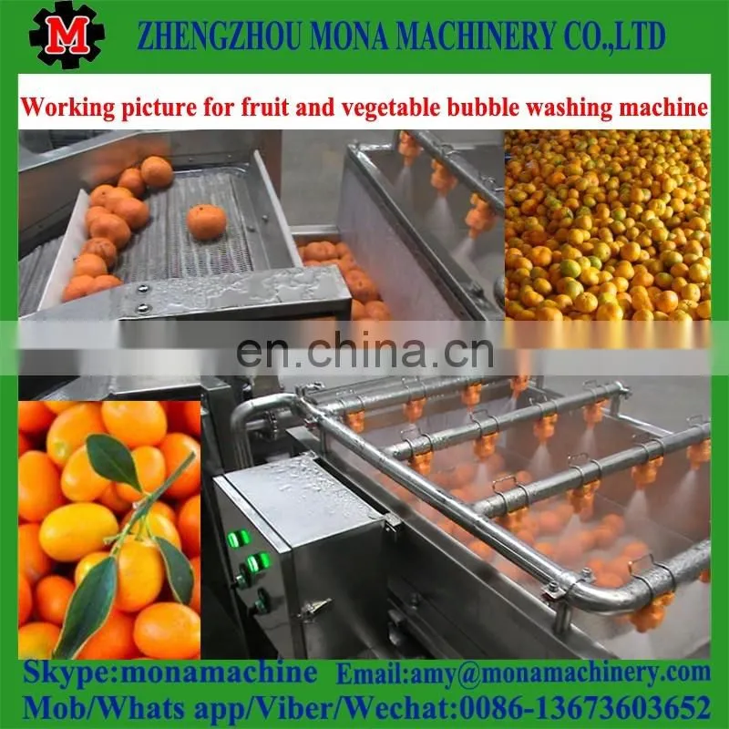 High Speed Ozone sterilizing vegetable washing machine / Bubble fruit washing machine