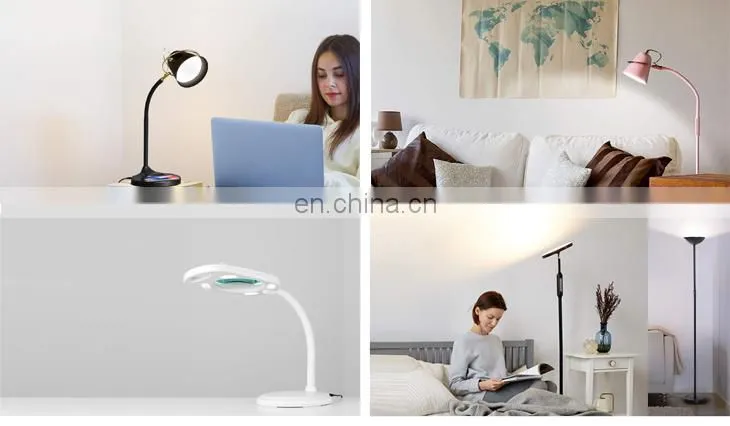 Desk Lamp Led Light Edge Usb Switch Power Item Style Charging Modern Touch Control table lamp for bedroom & living room
