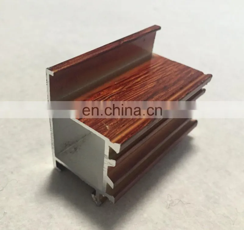 Industrial wood color wooden transfer aluminum extrusion profile