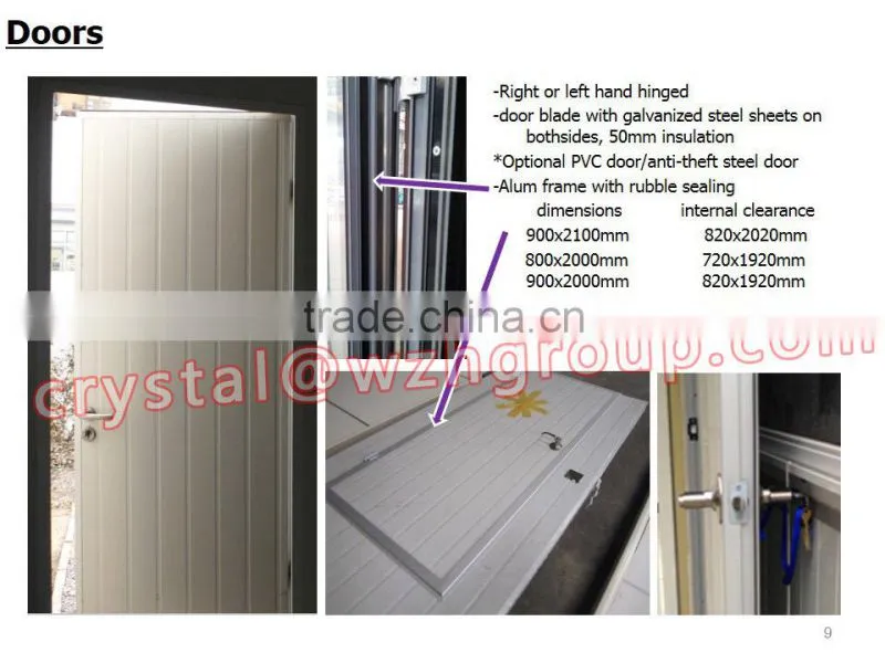 20ft shipping container prefab hotel made in china