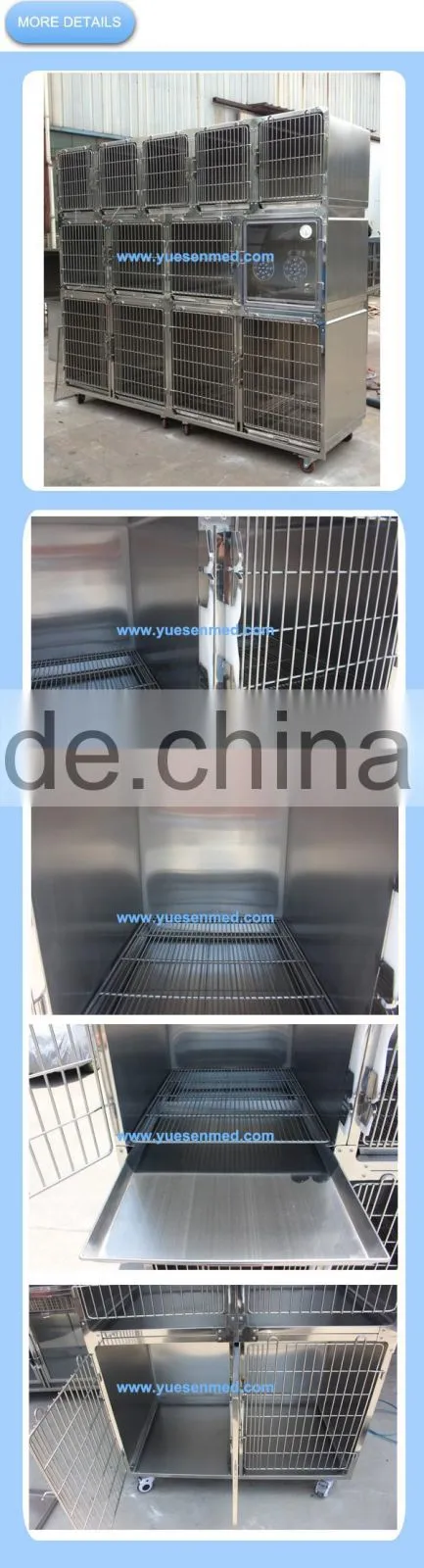 reasonable price fast lead time stainless steel veterinary small pet cages
