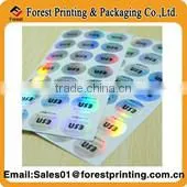 High quality custom personalized,adhesive logo stickers,maker wine bottles 3d hologram sticker label