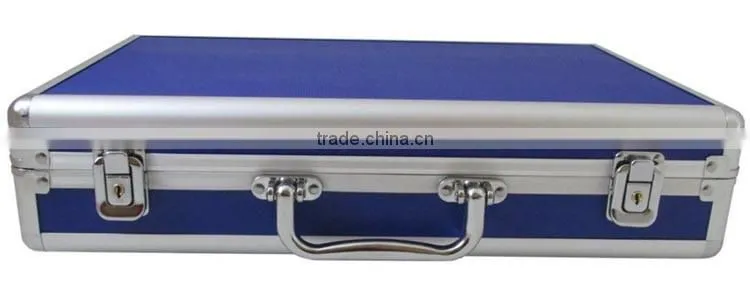 Professional Aluminum essential carrying case,hard shell blue aluminum essential oil carry case,40bottle essential oil hard case