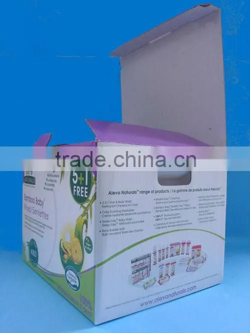 PET box for hair care products packing, red