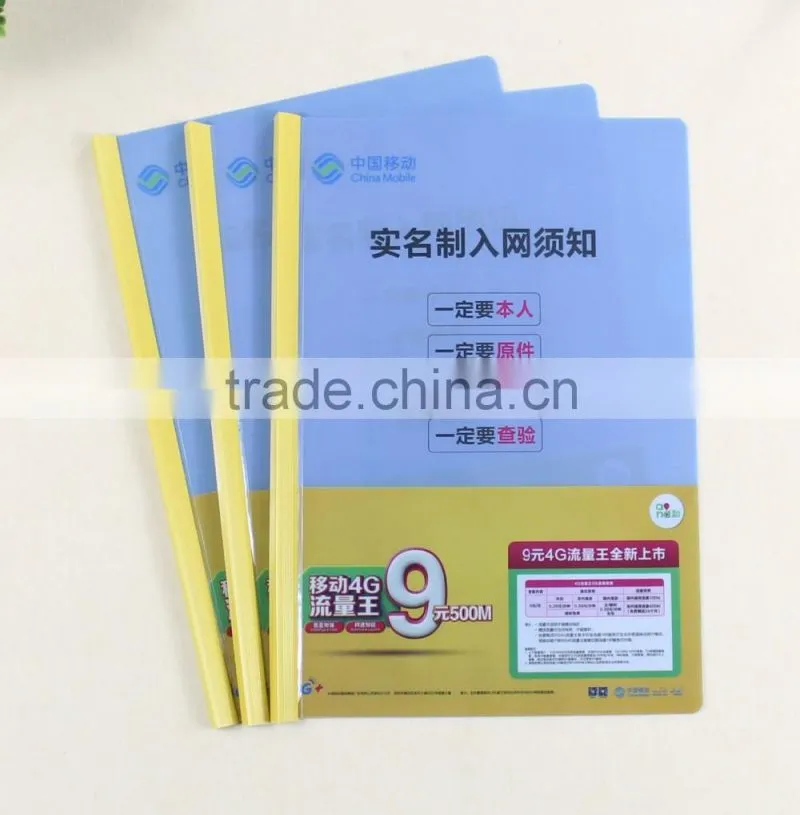 Factory foldable clear file folder box, portable file folder bag