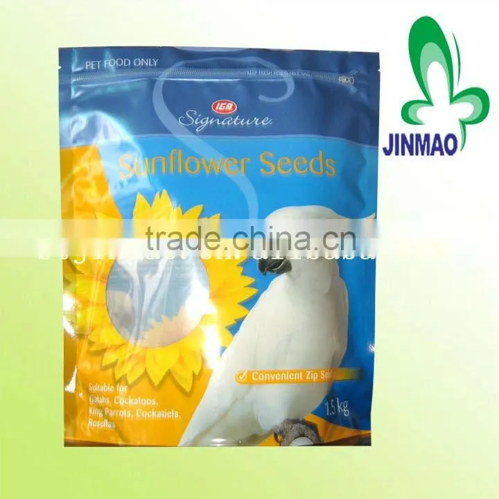 Custom bird nutrition package bag with handle