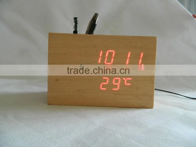 High Quality LED Digital Voice Control Desk LED Alarm Clock