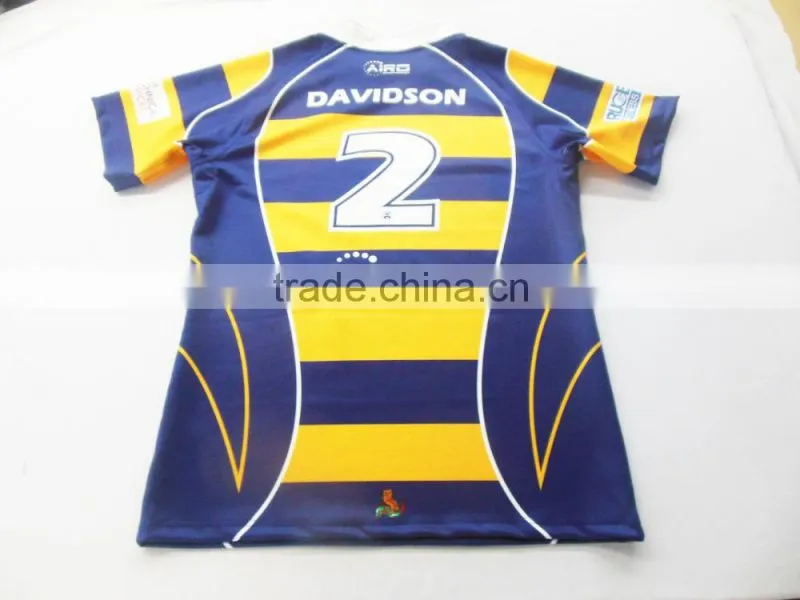 Custom sublimation fancy rugby jersey set