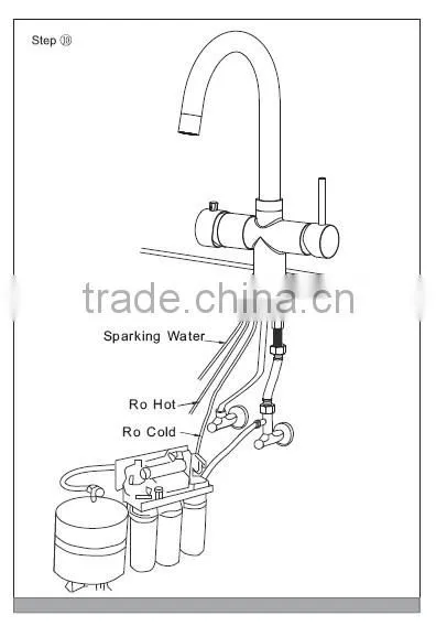 Drinking water fountains for home/bar with stylish RO filter faucet output soda chiller pure water for family