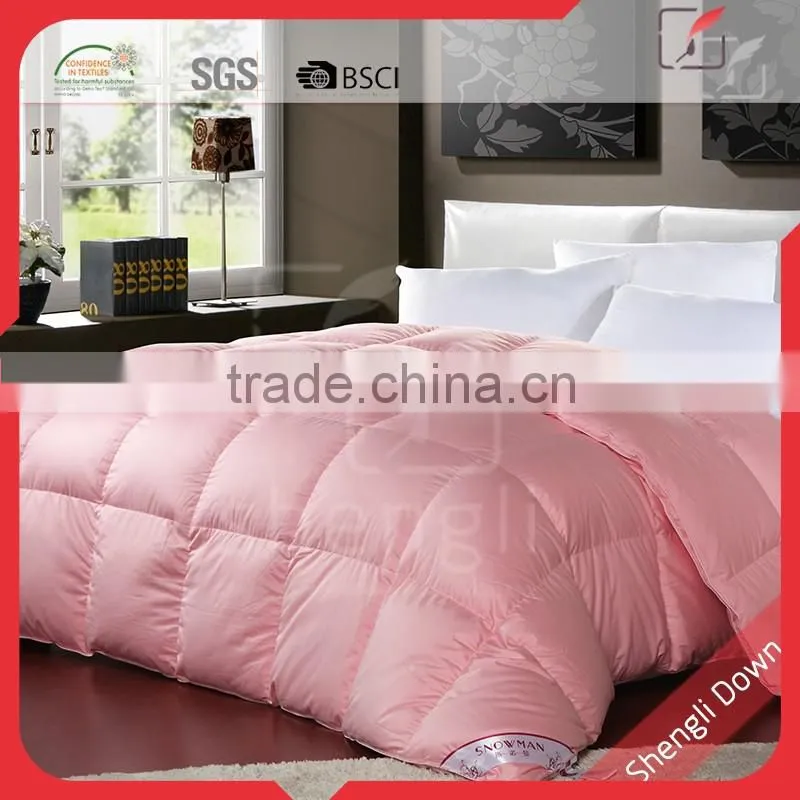 Goose down velvet patchwork thin quilt made in China