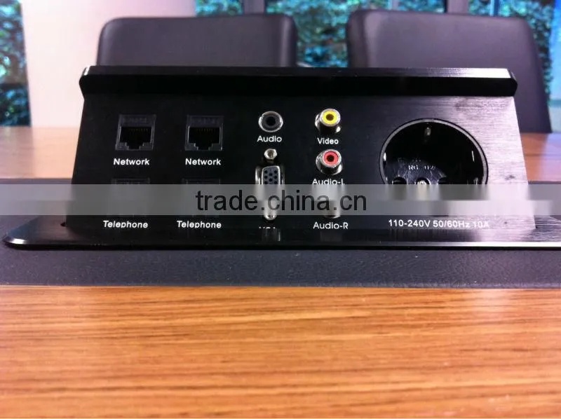 BW-T650 Office Furniture Aluminum Pop Up Desk Socket Panel/Conference Table Power Outlet