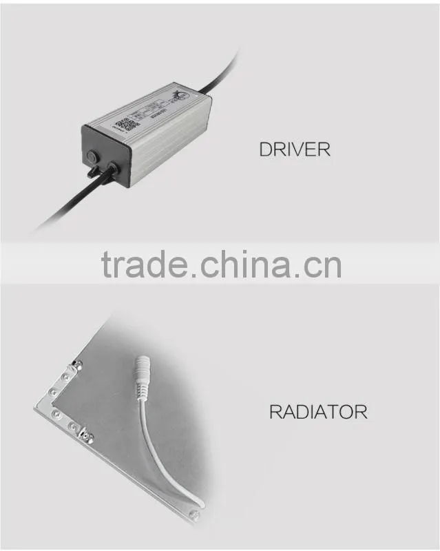 Aluminum alloy white frame 1200*600mm led flat panel wall light