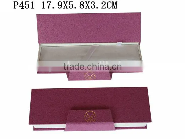 2016 Elegant Custom Earring Box Paper with Flannel Insert P447